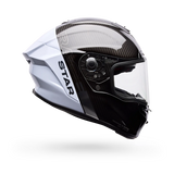 Bell Race Star DLX Flex Strike Gloss Silver/White Helmet