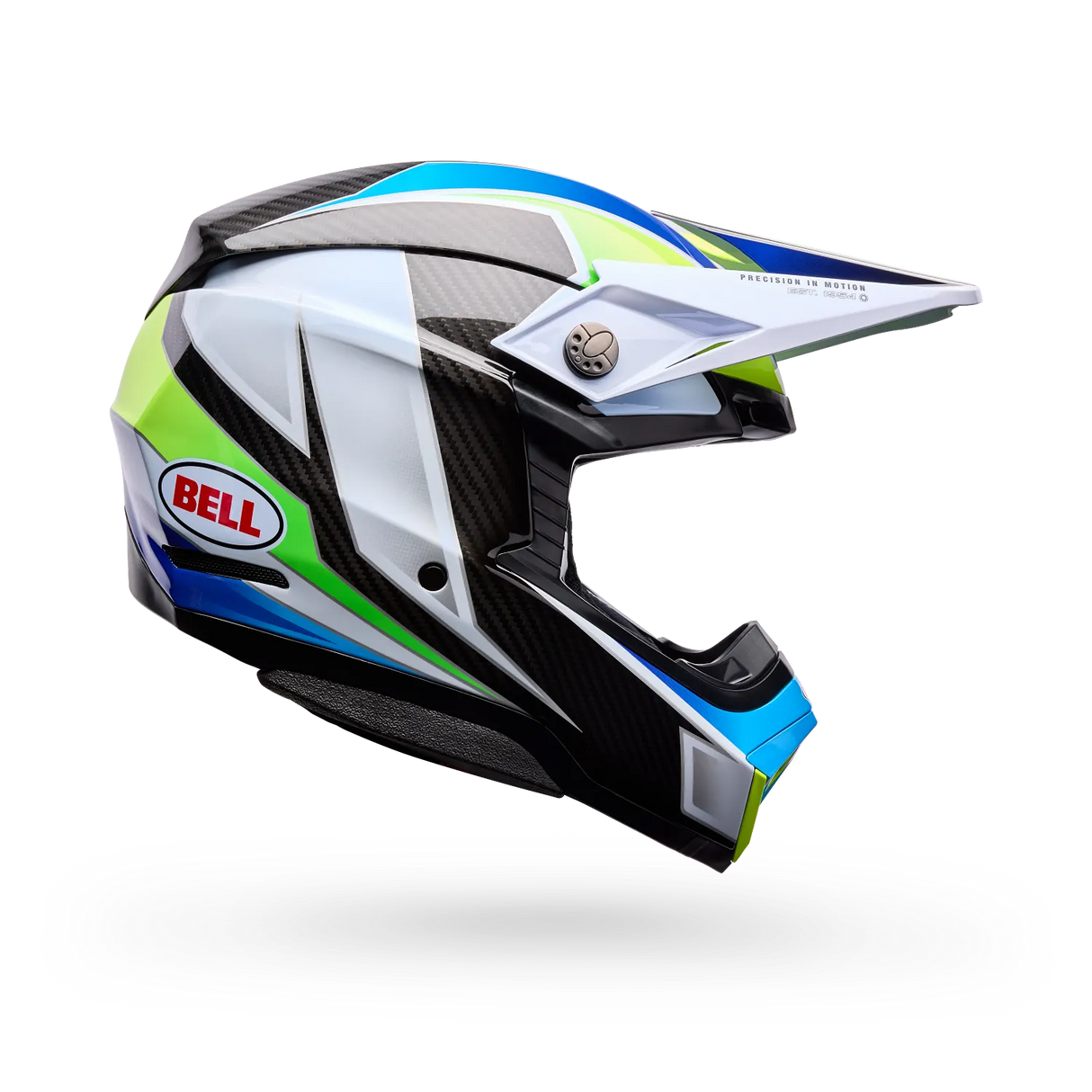 Bell Moto-10 Spherical Grid Gloss White/Blue Helmet