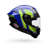 Bell Race Star DLX Flex Grid Gloss Blue/Yellow Helmet