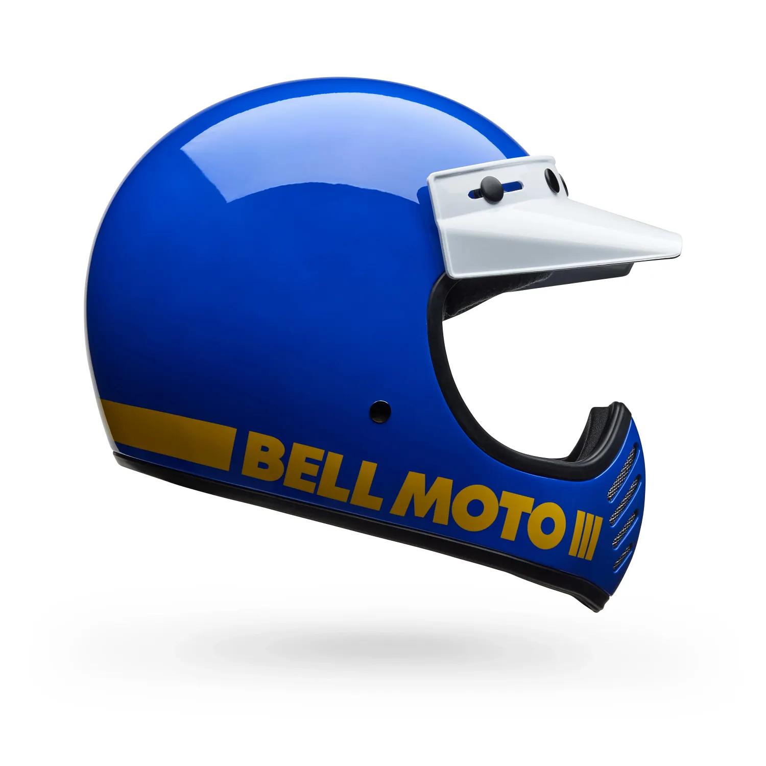 Bell Moto-3 Classic Gloss Blue Helmet – EasyR
