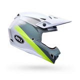 Bell MX-10 Mips Aviator Matte White/Green Youth Helmet