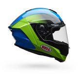 Bell Race Star DLX Flex Corsa Gloss Blue/Green Helmet