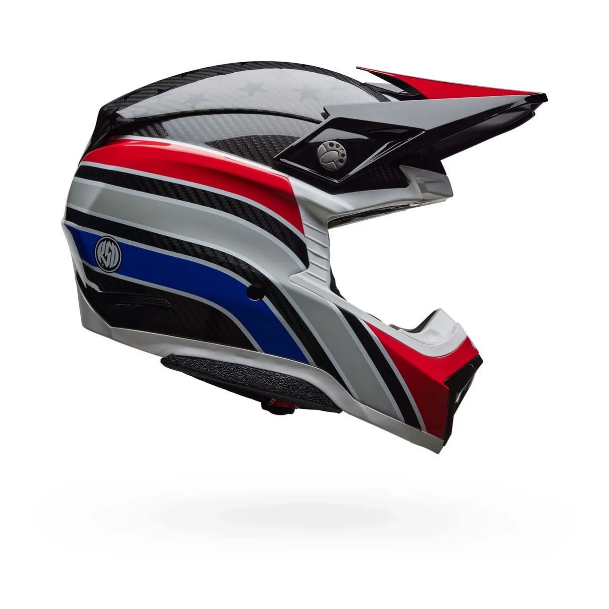 Bell Moto-10 Spherical RSD Old Glory Gloss White/Red/Blue Helmet