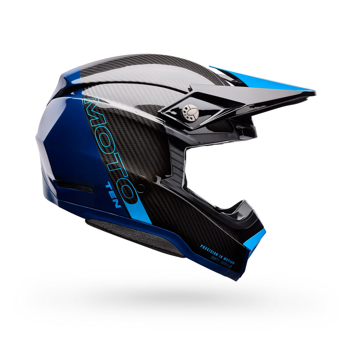 Bell Moto-10 Spherical Strike Gloss Blue Helmet