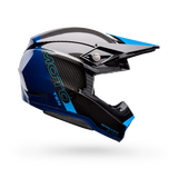 Bell Moto-10 Spherical Strike Gloss Blue Helmet