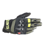 Alpinestars Halo Leather Forest Green/Black/Fluro Yellow Gloves