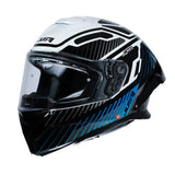 Just1 J-STR Tactical Gloss Blue/White Helmet