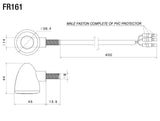 Rizoma Iride L Front Marker Lights Black