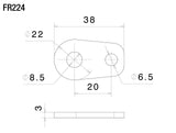 Rizoma Marker Light Adapters Black for most BMW Models/Triumph Tiger Explorer