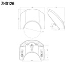 Rizoma Headlight Fairing Shine Black for Harley-Davidson FXDR 114 19-20