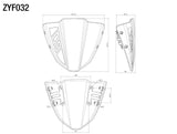 Rizoma Polycarbonate Headlight Fairing Black for Yamaha MT-09/FZ-09 17-20