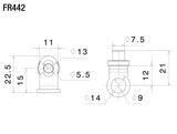 Rizoma R-FR442B Mounting Kit for Light Unit Turn Signals to fit on Fairing