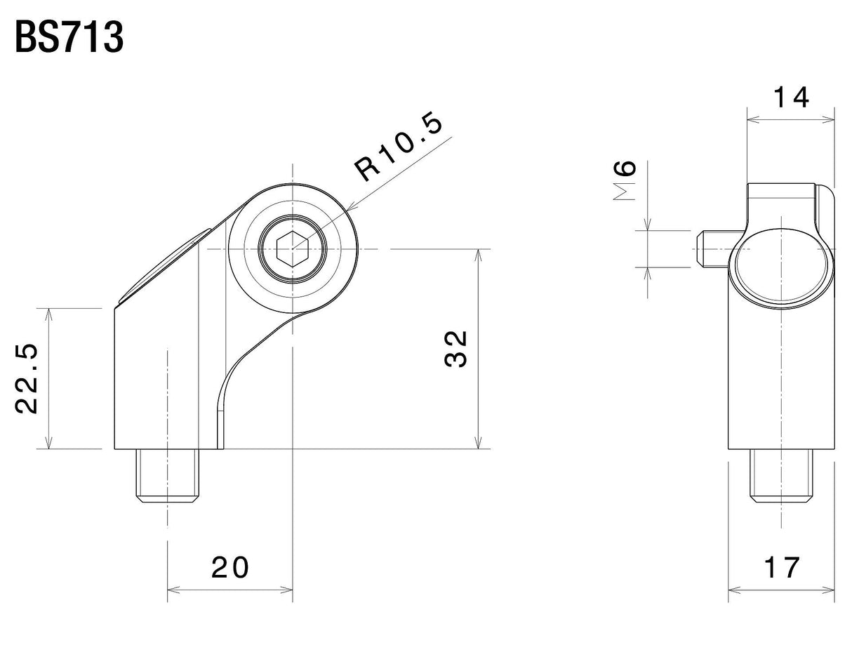 Rizoma Mirror Adapter