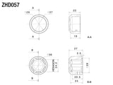 Rizoma Front Axle Nut Covers Silver for Harley-Davidson Softail Slim 14-17