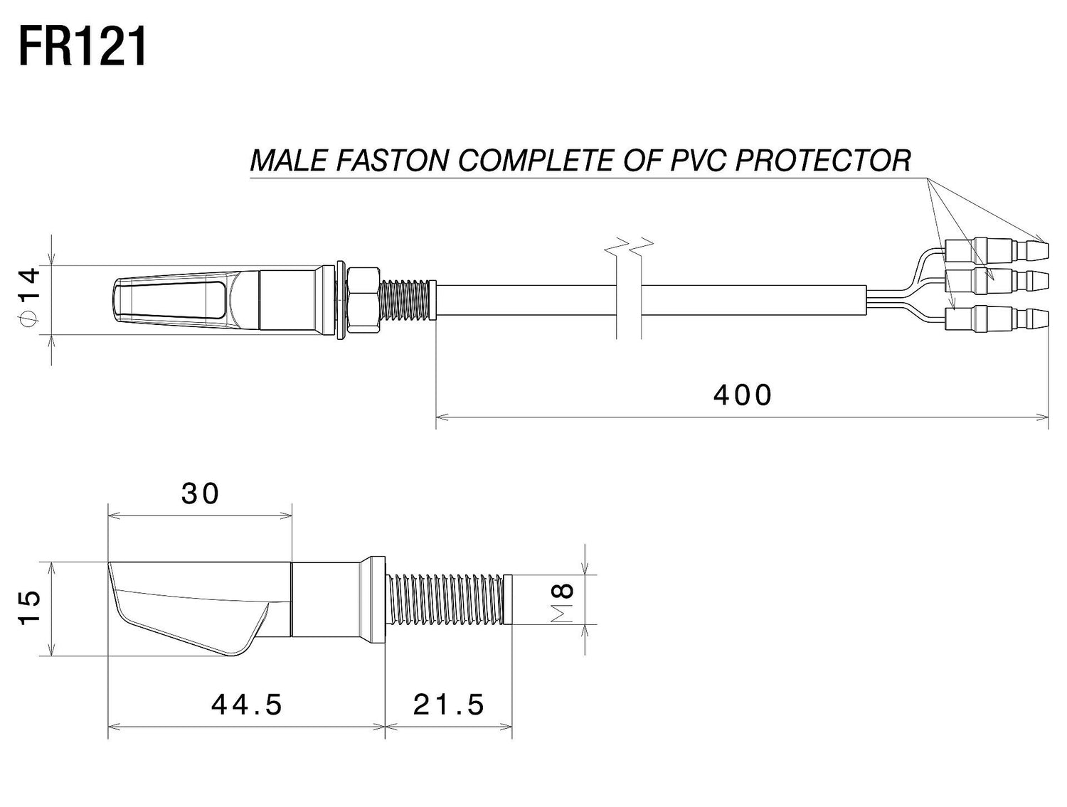 Rizoma Leggera L Front Marker Lights Silver