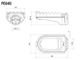 Rizoma RALLY Rider/Passenger Footpegs Blue for BMW/Ducati/Harley-Davidson/Triumph/Yamaha
