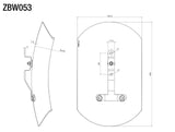 Rizoma Rear Fender Silver for License Plate Support (Side Arm) Silver for BMW R NineT/Pure/Racer/Urban G/S/Scrambler
