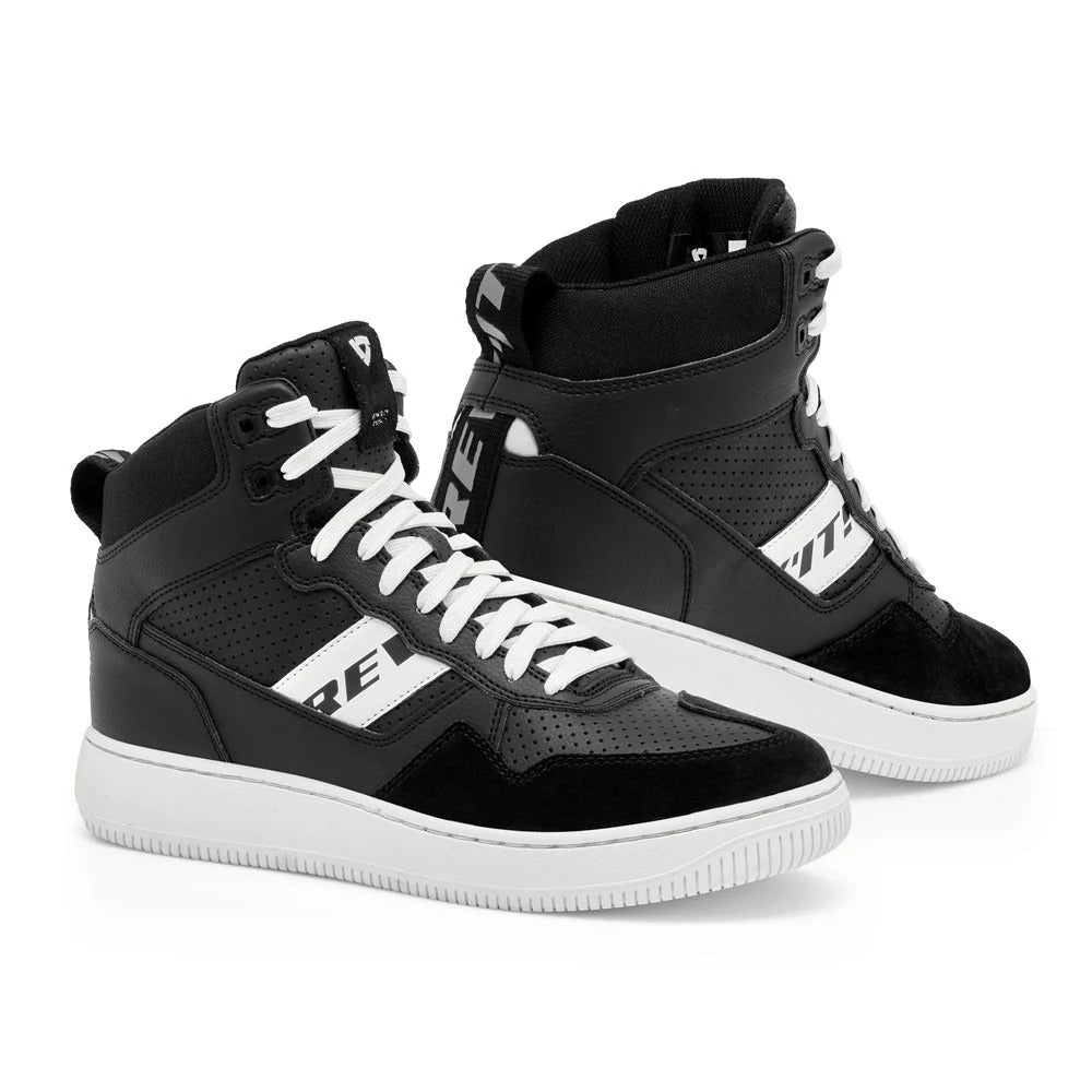 REV'IT! Pacer Black/White Shoes