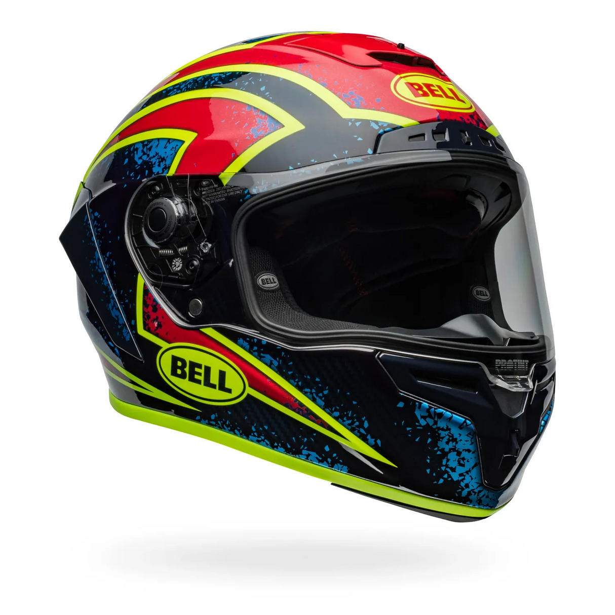Bell Race Star DLX Flex Xenon Gloss Blue/Retina Helmet