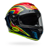 Bell Race Star DLX Flex Xenon Gloss Blue/Retina Helmet