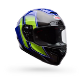 Bell Race Star DLX Flex Grid Gloss Blue/Yellow Helmet