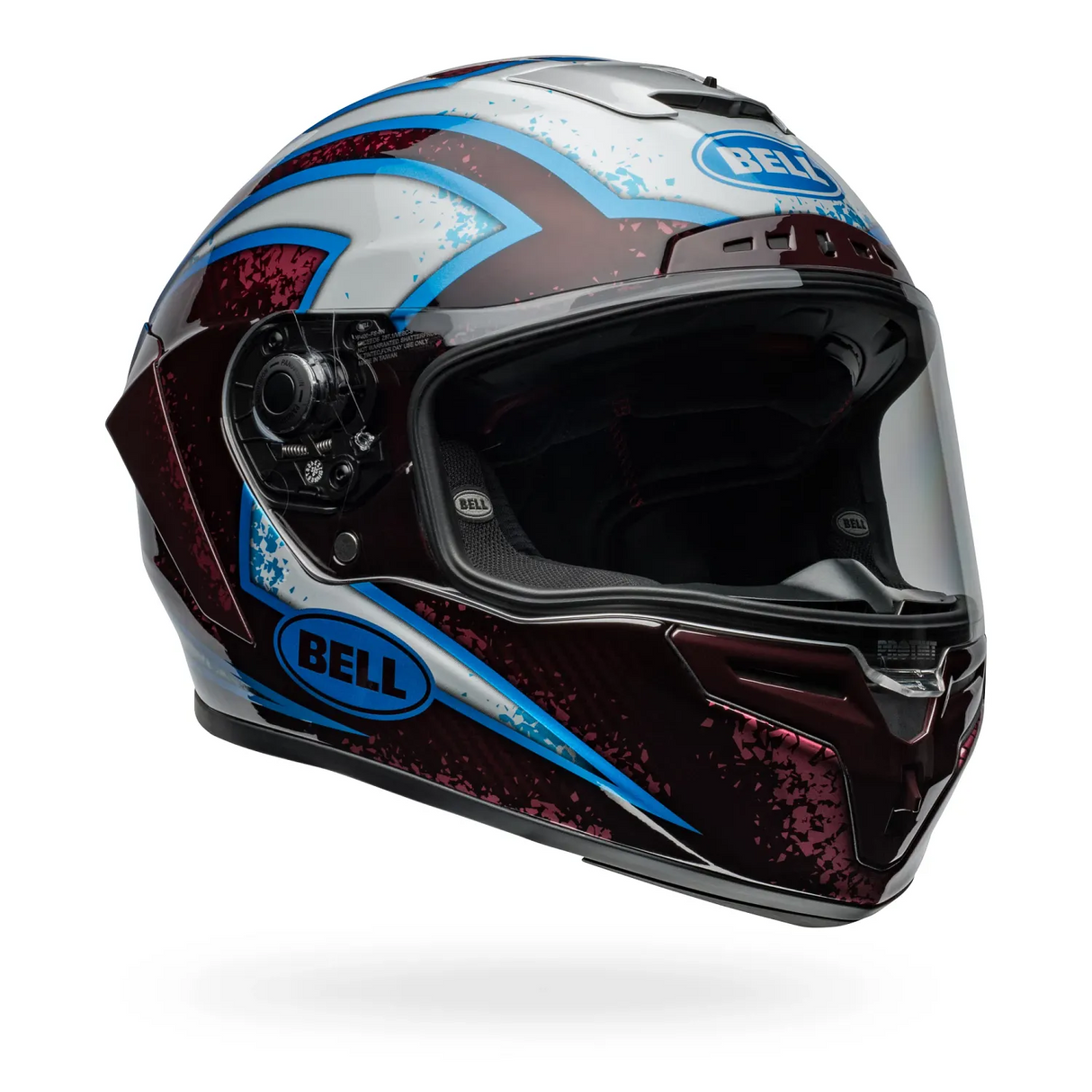 Bell Race Star DLX Flex Xenon Gloss Red/Silver Helmet