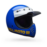 Bell Moto-3 Classic Gloss Blue Helmet