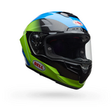 Bell Race Star DLX Flex Corsa Gloss Blue/Green Helmet