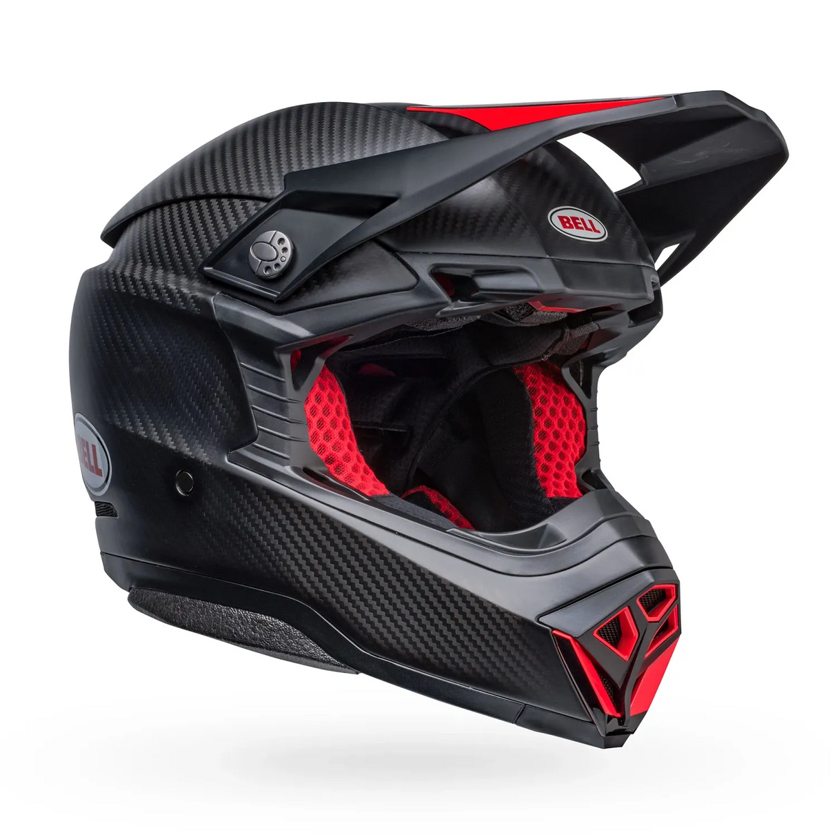 Bell Moto-10 Spherical Satin/Gloss Black/Red Helmet