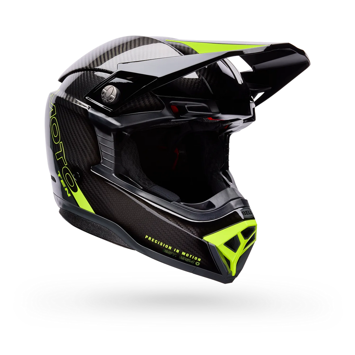 Bell Moto-10 Spherical Strike Gloss Yellow/Grey Helmet