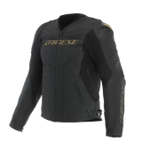 Dainese Racing 5 Black/Gold Leather Jacket