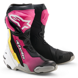 Alpinestars Supertech R V2 Black/Magenta/White/Yellow Boots