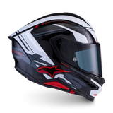Alpinestars S-R7 A-Core Gloss Black/White/Red Helmet
