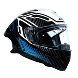 Just1 J-STR Tactical Gloss Blue/White Helmet