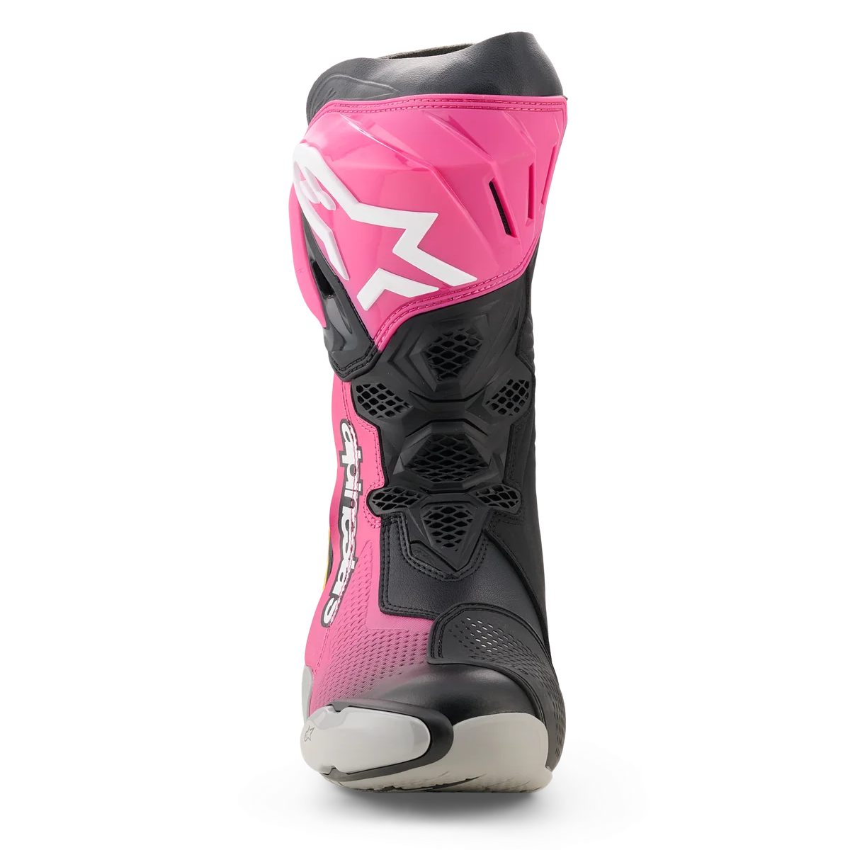 Alpinestars Supertech R V2 Black/Magenta/White/Yellow Boots