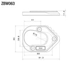 Rizoma Side Stand Foot Black for BMW R 1200 GS 13-18