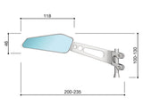 Rizoma R-BS011A Circuit 851 Mirror Silver