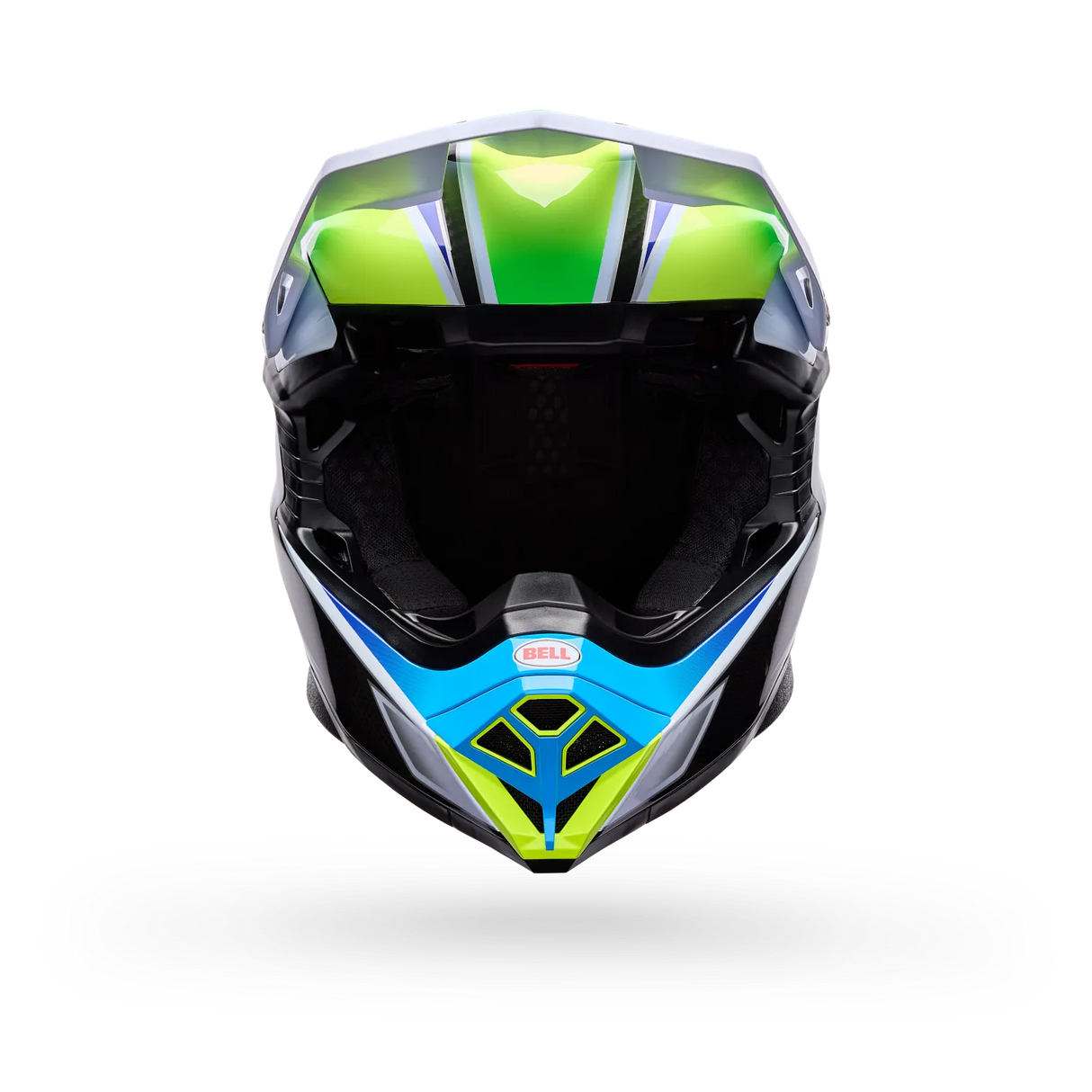 Bell Moto-10 Spherical Grid Gloss White/Blue Helmet