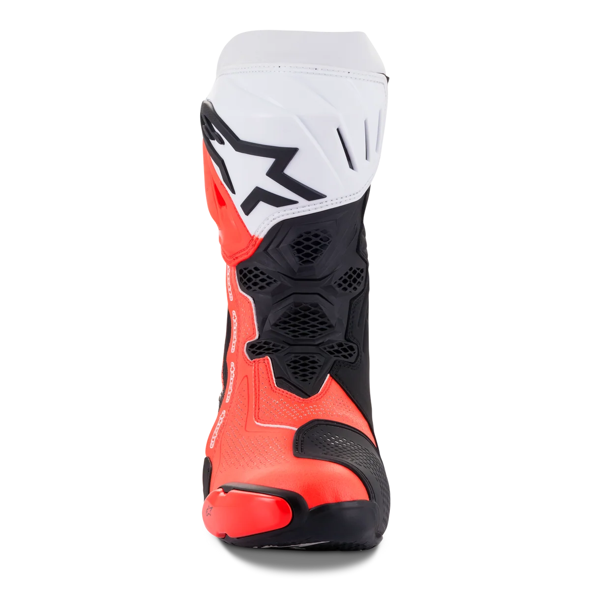 Alpinestars Supertech R V2 Vented Black/White/Fluro Red Boots