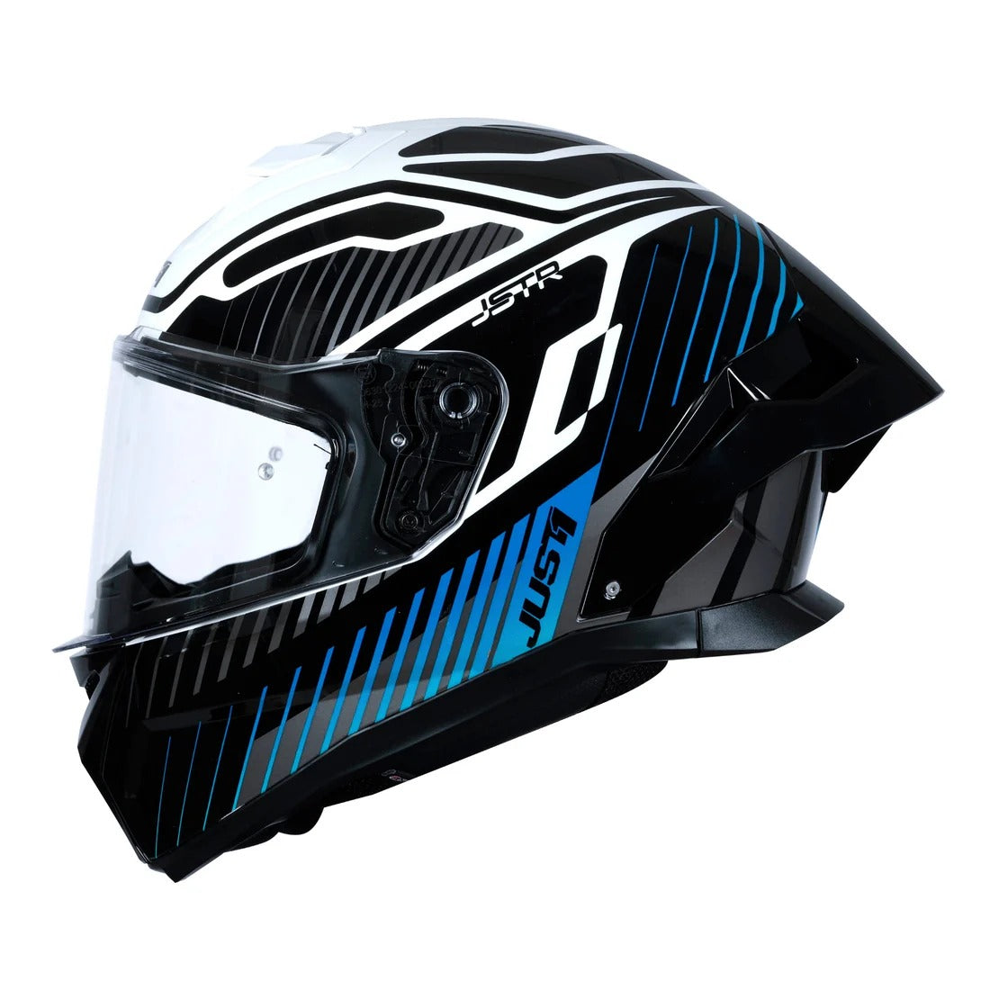 Just1 J-STR Tactical Gloss Blue/White Helmet