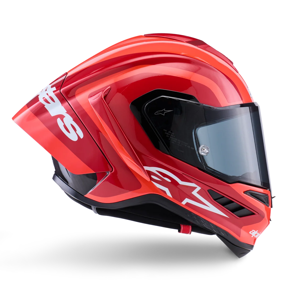 Alpinestars Supertech R10 Arius Gloss Black/White/Double Red Helmet
