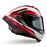 Alpinestars Supertech R10 Team Gloss Black Carbon/Red/White Helmet