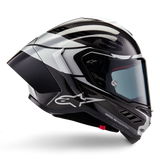 Alpinestars Supertech R10 Element Gloss Black Carbon/Silver/Black Helmet