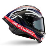 Alpinestars Supertech R10 Team Matte Black Carbon/Red Fluro/Blue Helmet