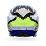 Bell Moto-10 Spherical Grid Gloss White/Blue Helmet