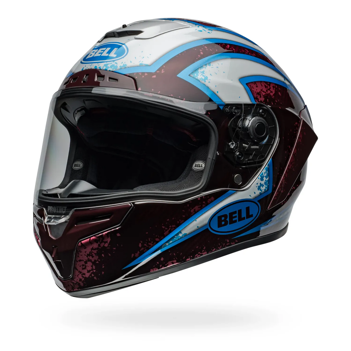 Bell Race Star DLX Flex Xenon Gloss Red/Silver Helmet