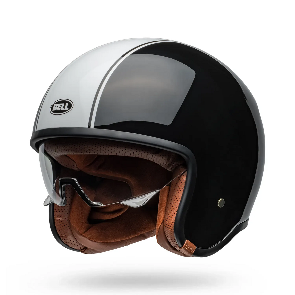 Bell TX-501 Rally Gloss Black/White Helmet