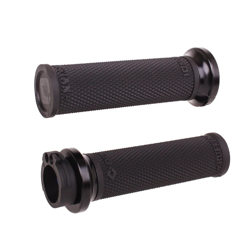 ODI Grips ODI-V30HCWB-B Ruffian Lock-On Handgrips Black/Black for Harley-Davidson w/Throttle Cable