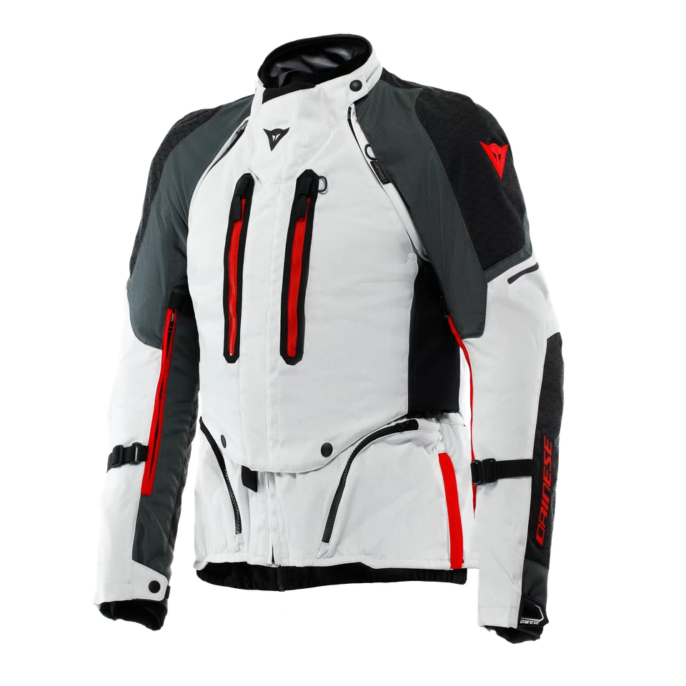 Dainese Super Adventure Absoluteshell Glacier Grey/Iron Gate/Red Textile Jacket