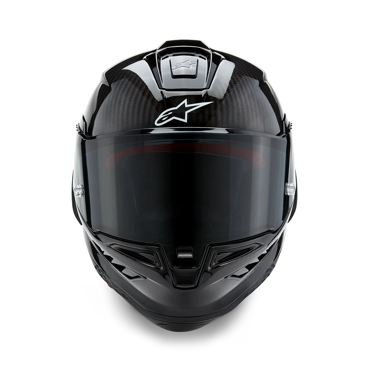 Alpinestars Supertech R10 Solid Matte/Gloss Black Carbon Helmet